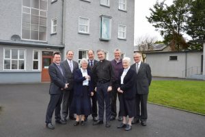 Group photo outside st mary's convent after changeover