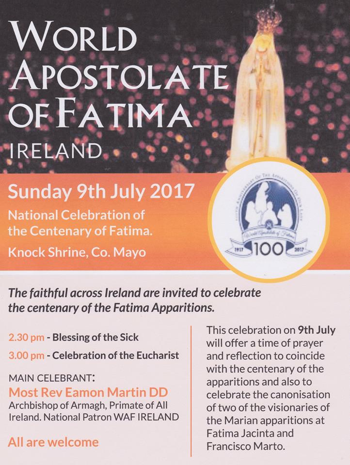 World Fatima in Ireland Pilgrimage Poster