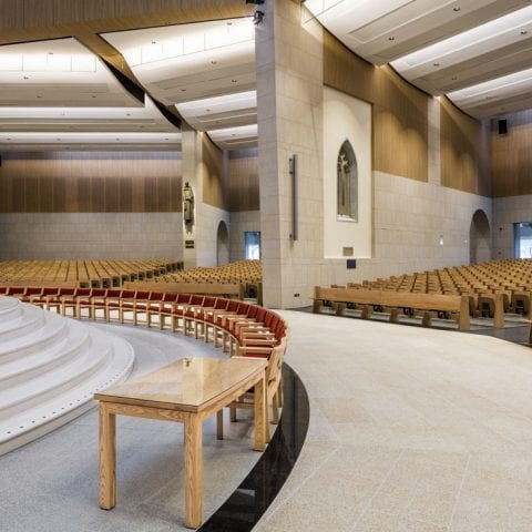 View from the sanctuary knock basilica