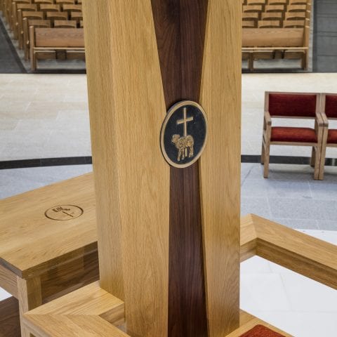 Celebrant's chair knock basilica detail