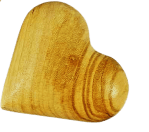 Olive Wood Hand Carved Smooth Heart