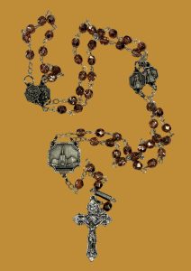 Ghirelli Cerise Pink Rosary Beads with 3mm bead