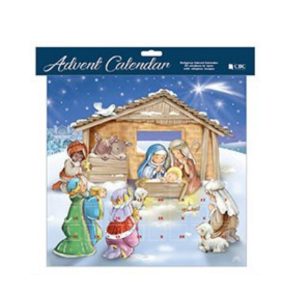 Children's Advent Calendar: Nativity With Shepherds, Wise Men and Dove