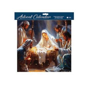 Religious Advent Calendar With Holy Family And Shepherds